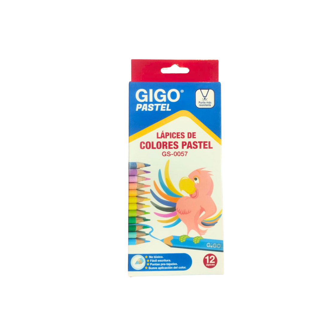GIGO PASTEL CAJA COLORES GIGO PASTEL