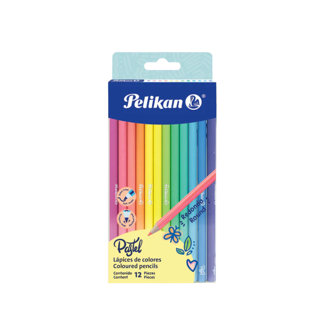 PASTEL Mina de 3,3 mm Cremosos Punta Resistente 12 Colores Pastel