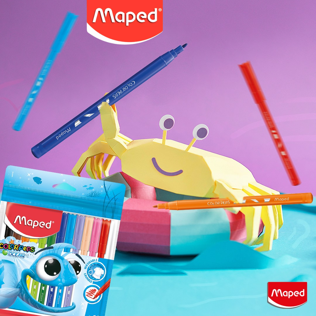ESTUCHE PLUMONES MAPED OCEAN