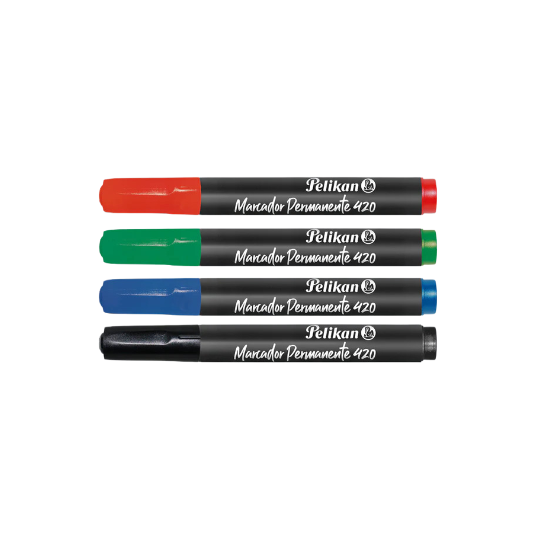 pelikan (2) Marca en la mayoría de las superficies con precisión y permanencia. Marcador de tinta permanente resistente al agua y de secado rápido. Uso en casi todo tipo de superficies. Gran rendimiento. Colores brillantes e intensos. Pecados tóxicos.