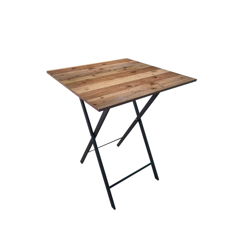 MESA METALICA PLEGABLE CUADRADA plegable